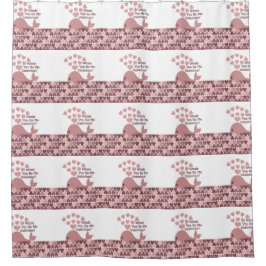 Whale Je bent mijn Valentijn Douchegordijn