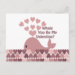 Whale Je bent mijn Valentijn Feestdagenkaart