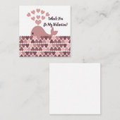 Whale Je bent mijn Valentijn Notitiekaartje (Voorkant / Achterkant)