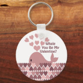 Whale Je bent mijn Valentijn Sleutelhanger (Voorkant)