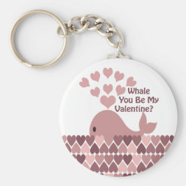 Whale Je bent mijn Valentijn Sleutelhanger