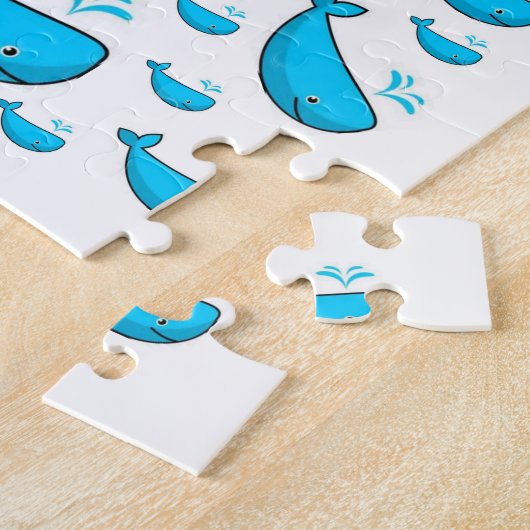 Whale Jigzaag Puzzle Legpuzzel (Zijkant)