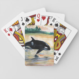 Whale Jumping Orca Classic Plays Speelkaarten