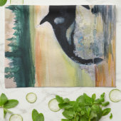Whale Jumping Orca Tea Towel 40,6 cm x 61 cm Theedoek (Gevouwen)