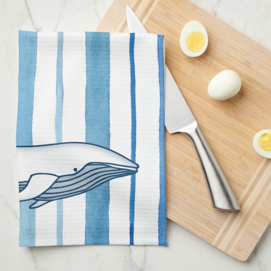 Whale Kitchen Towel Theedoek (Quarter Fold)