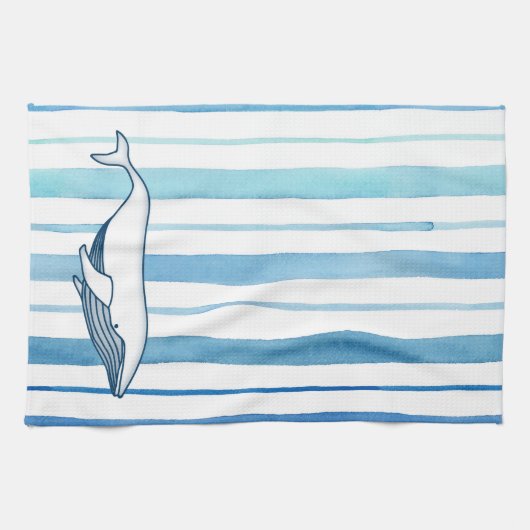Whale Kitchen Towel Theedoek (Horizontaal)