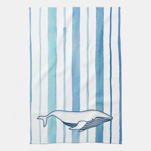 Whale Kitchen Towel Theedoek (Verticaal)