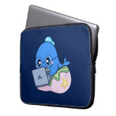 Whale-laptop-hoesjes Laptop Sleeve (Voorkant Links)