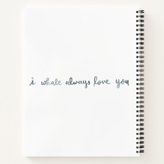 Whale-laptop Notitieboek (Achterkant)