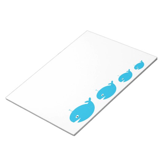 Whale Large Notitieblok (Schuin)