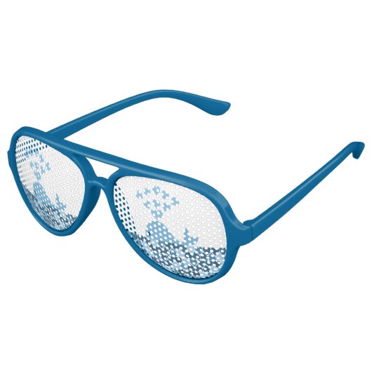 Whale-liefde Aviator Zonnebril (Gekanteld)