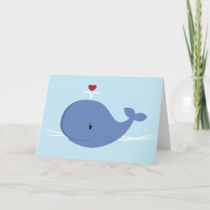 Whale-liefde Feestdagen Kaart