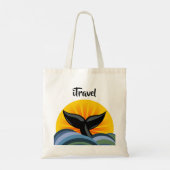 Whale Logo Creëer Uw eigen Canvas tas (Achterkant)