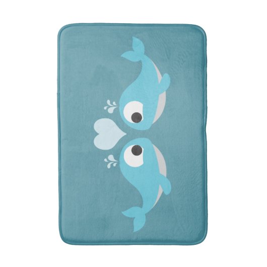 Whale Love Badmat (Voorkant Verticaal)