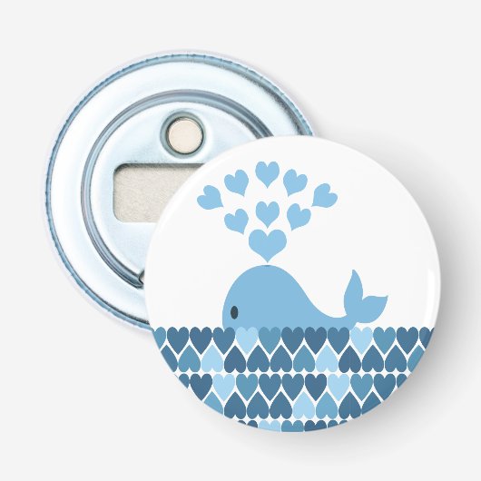Whale Love Button Flesopener (Voorkant)