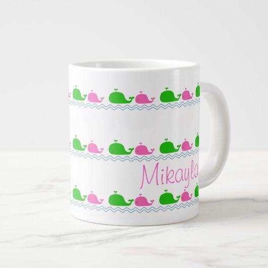 Whale Love Jumbo Mok (Voorkant rechts)