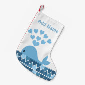 Whale Love Kleine Kerstsok (Voorkant (Hangend))