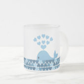 Whale Love Matglas Koffiemok (Voorkant rechts)