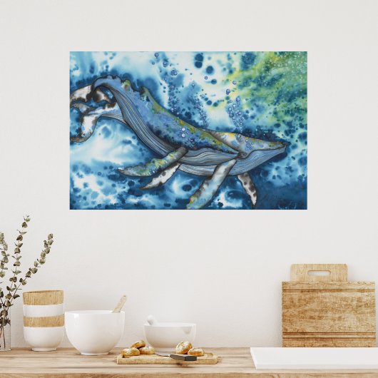 Whale Love Song Poster (Keuken)