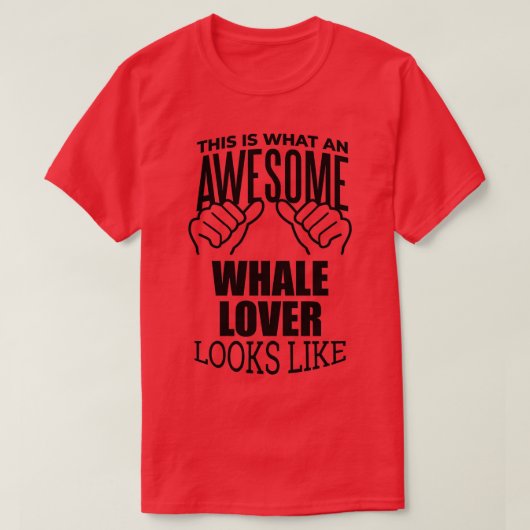 Whale Lover Funny Whales Cadeauontwerp T-shirt (Design voorkant)