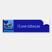Whale Lover Killer whale bumper sticker (Voorkant)