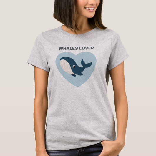 Whale Lover T-shirt (Voorkant)