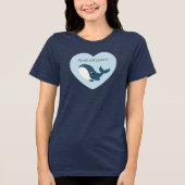 Whale Lover Tri-Blend Shirt (Voorkant)