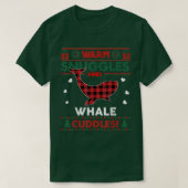 Whale Lover Xmas Gift Cute Whale Ugle Kerstmis Sw T-shirt (Design voorkant)