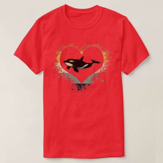 Whale Lovers Orca T-shirt (Design voorkant)