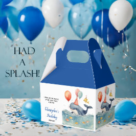 Whale Make a Splash Boys Verjaardag Bedankdoosjes
