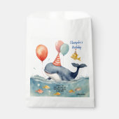 Whale Make a Splash Boys Verjaardag Bedankzakje (Voorkant)