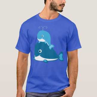 Whale Mam en Baby Whales T-shirt