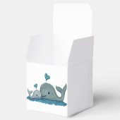 Whale Mam en Baby zwemmen in het Zee Bedankdoosjes (Geopend)
