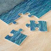 Whale Mam en Baby zwemmen in het Zee Legpuzzel (Zijkant)