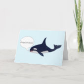 Whale Marine Biologist Afstuderen Gefeliciteerd Kaart (Voorkant)