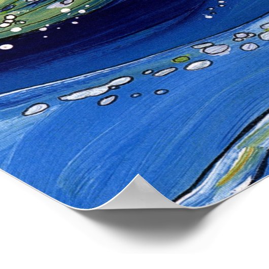 Whale met Boat Poster (Hoek)