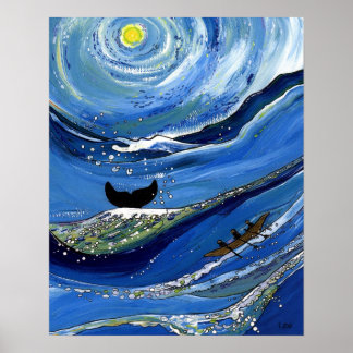 Whale met Boat Poster