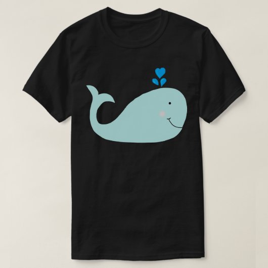 Whale met liefde t-shirt (Design voorkant)