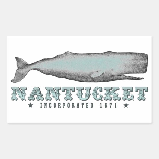 Whale Nantucket MA Inc 1671 Stickers (Voorkant)
