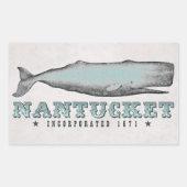 Whale Nantucket MA Inc 1671 Stickers (Voorkant)