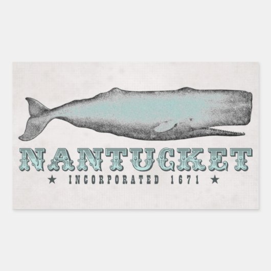  Whale Nantucket MA Inc 1671 Stickers (Voorkant)