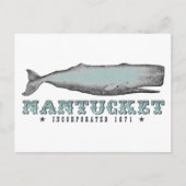  Whale Nantucket Massachusetts Inc 1671 Briefkaart (Voorkant)