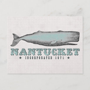 Whale Nantucket Massachusetts Inc 1671 Briefkaart