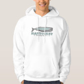  Whale Nantucket Massachusetts Inc 1671 Hoodie (Voorkant)