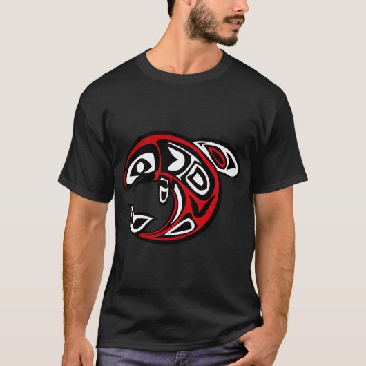 Whale, Nature, Haida T-shirt (Voorkant)