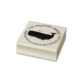 Whale Nautical Creëer Uw eigen retouradres Rubberstempel (Stempel)