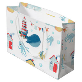 Whale Nautical Groot Cadeauzakje