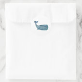 Whale Nautical Ocean Party Dank u Stickers (Tas)