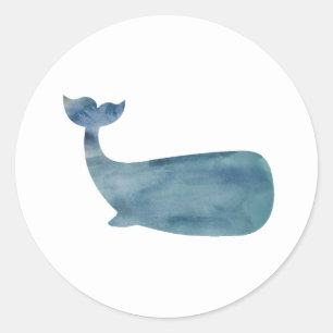 Whale Nautical Ocean Party Dank u Stickers