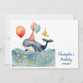 Whale of a Good Time Boy's Birthday Kaart (Achterkant)